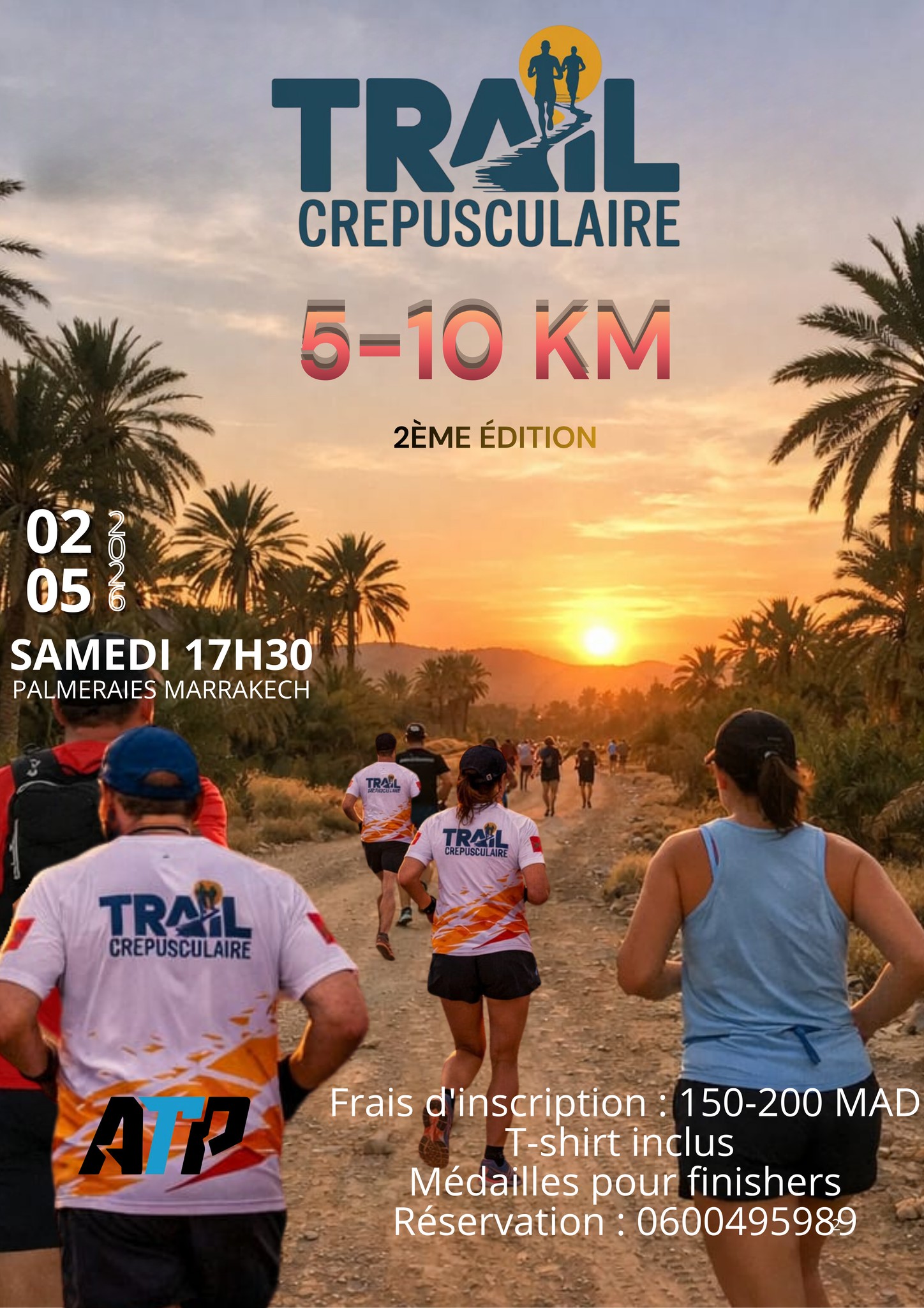 Trail Crépusculaire, Palmeraies – Marrakech